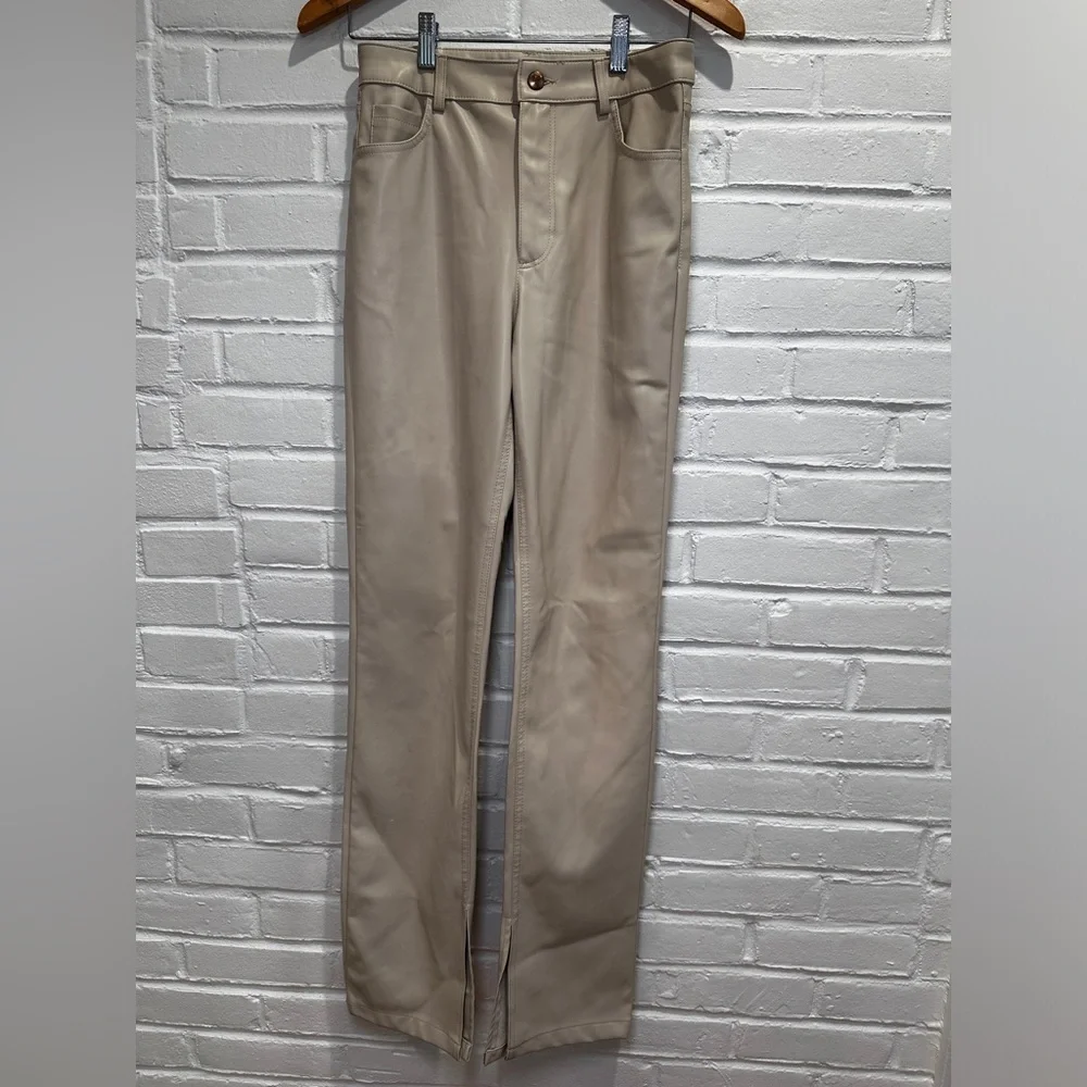 ZARA Faux Leather pants Size 4 - Picture 6 of 12